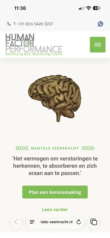 Screenshots van Mentale Veerkracht op mobiel