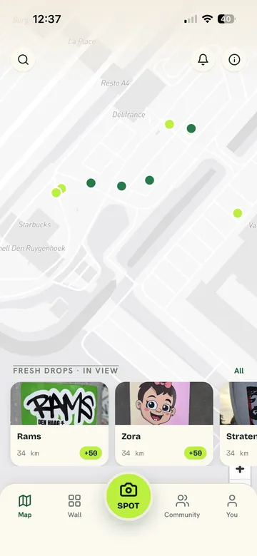 Screenshots van Plakker op mobiel